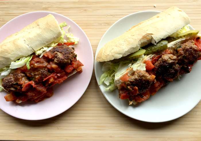 Meatball sandwich sidepicll