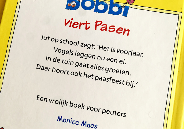 Bobbi viert pasen sidepicll