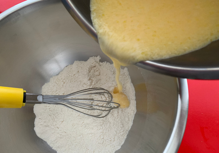 Karnemelk pannenkoeken met peren 16