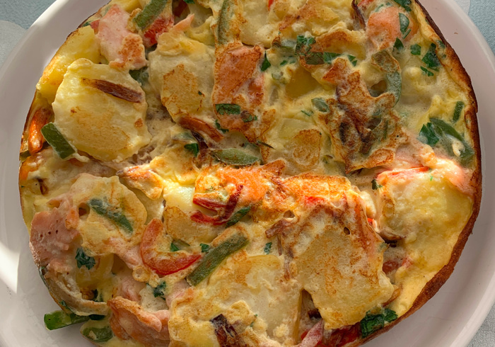 Lente omelet met zalm 17