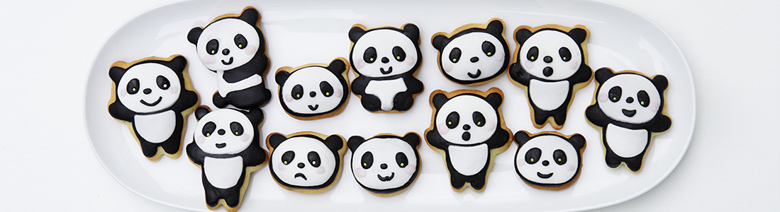 Panda biscuits pano