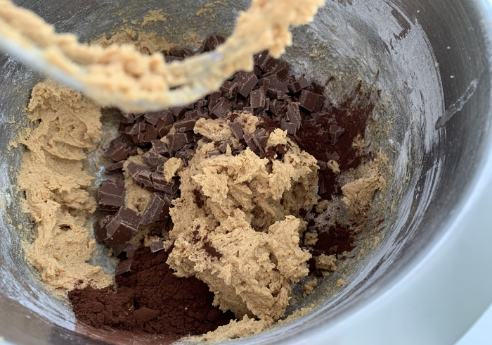 Dubbel choc .pindakaas koekjes 06