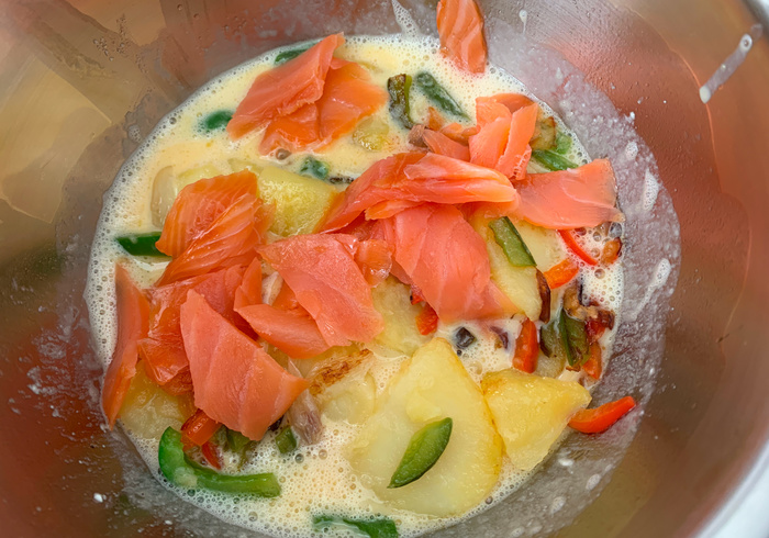 Lente omelet met zalm 14