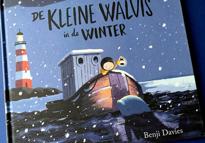 Kleine walvis in de winter sidepic