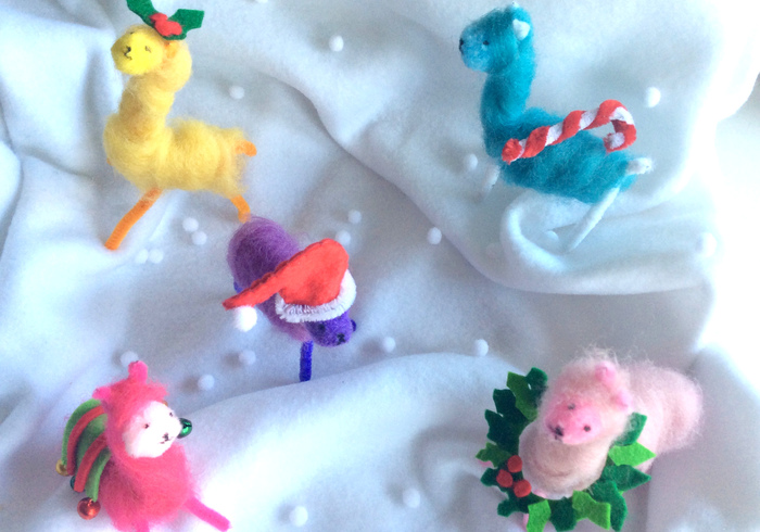 Kerst lamas home