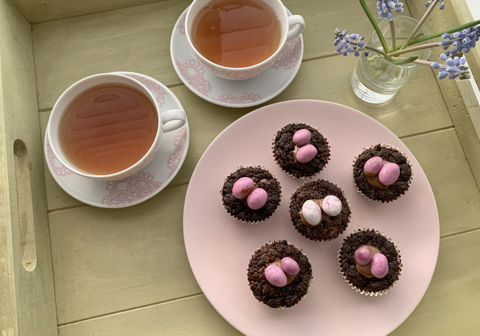Easter brownies home