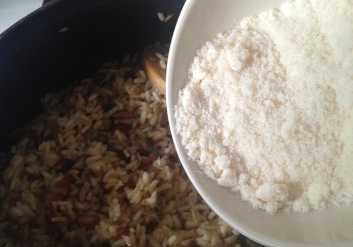 Parmesan mushroom risotto 17