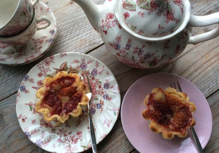 Plum tartlets home