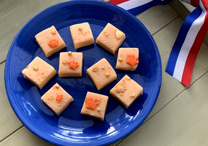 Oranje fudge sidepicll