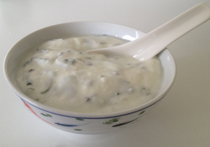 Yoghurt munt saus 08