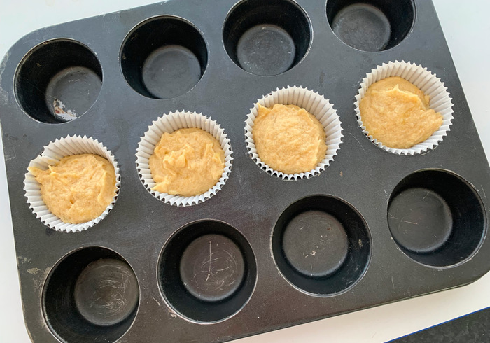 Bananen cupcakes 10