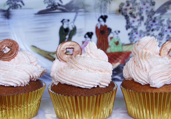 Gouden cupcakes homepage