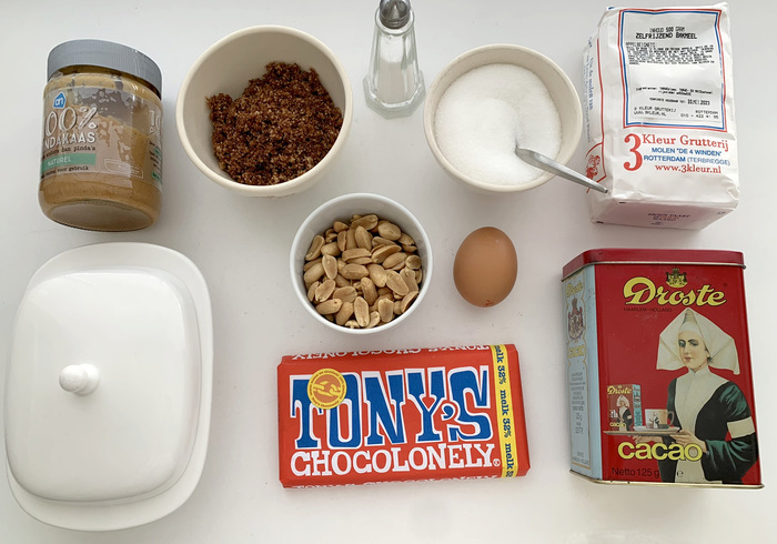 Dubbel choc .pindakaas koekjes sidepic
