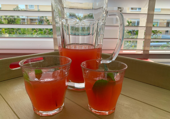 Aardbeien limonade sidepicll