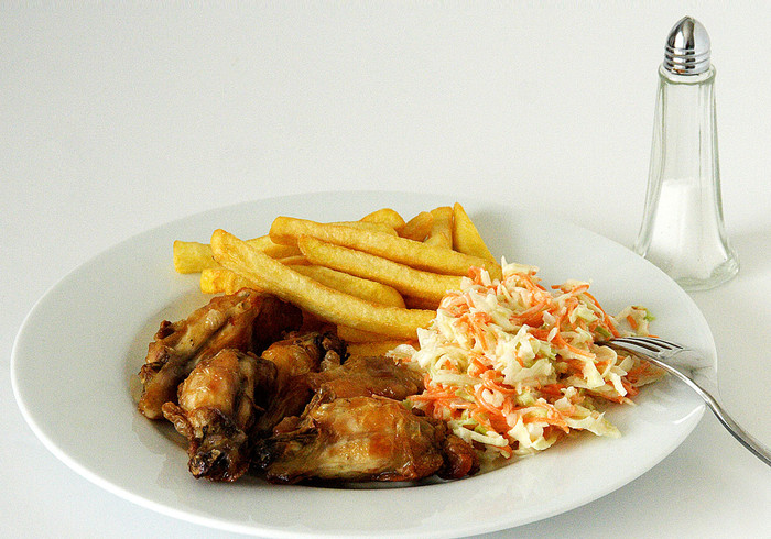 Hot chicken wings home