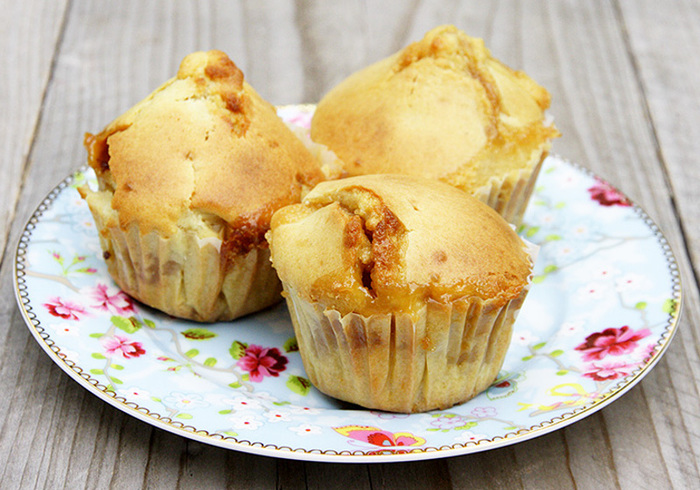 Appel/toffee muffins