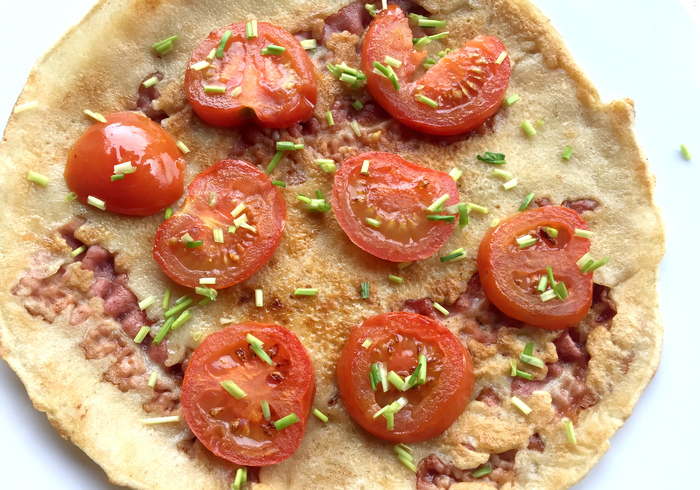 Een hartige pannenkoek