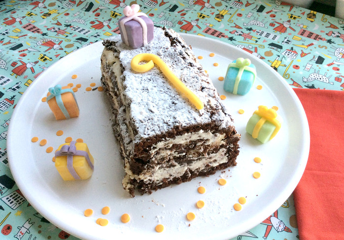 Sinterklaas chocolade-roulade