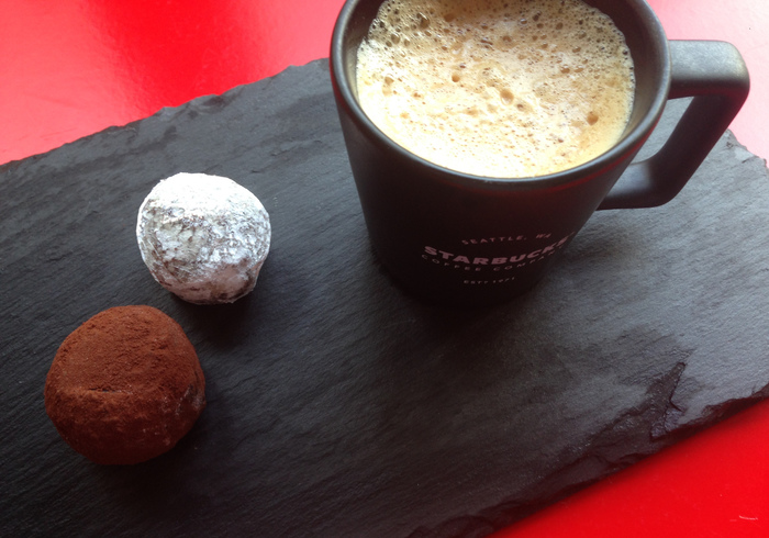 Cappuccino-truffels