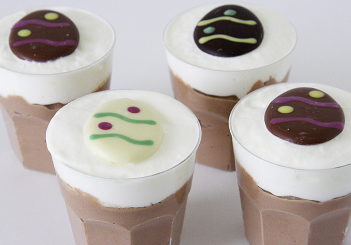 Thuisgemaakte chocolade mousse