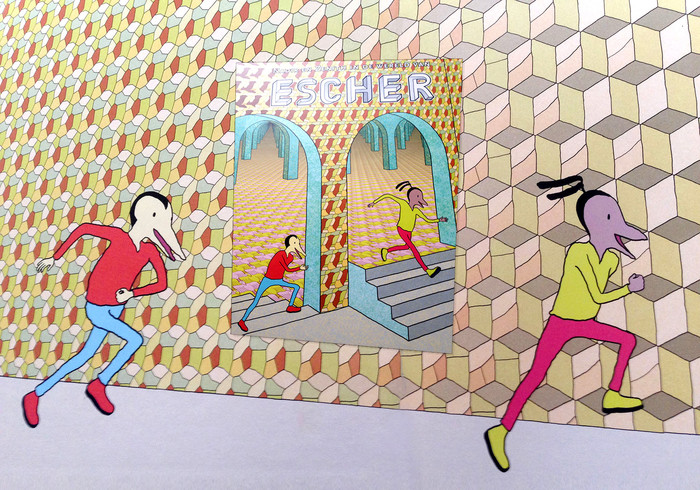 Nadir en Zenith in de wereld van Escher