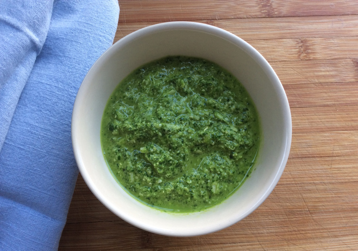 De basilicum pesto