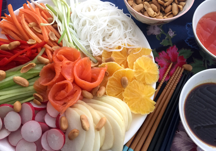 Een Yusheng Prospertity Salade