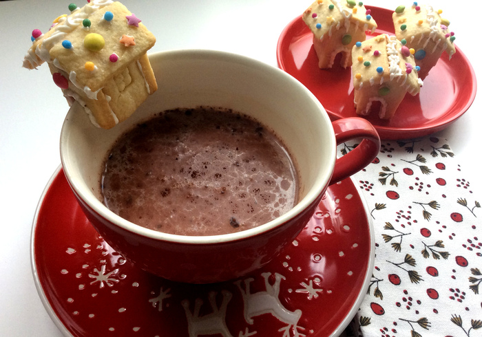 Lieve mini-huisjes van koek