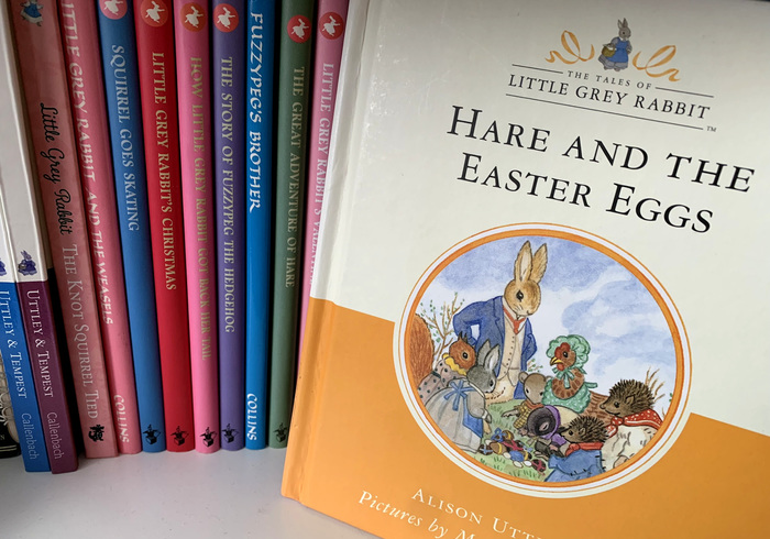 Hare and the easter eggs