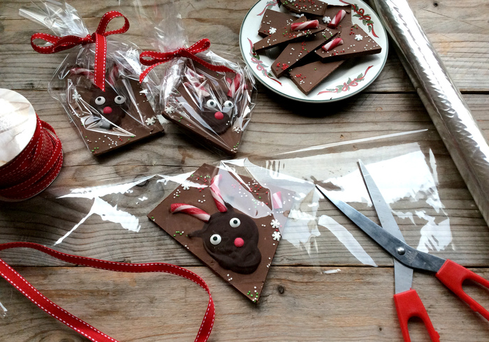 Vrolijke kerstchocolade