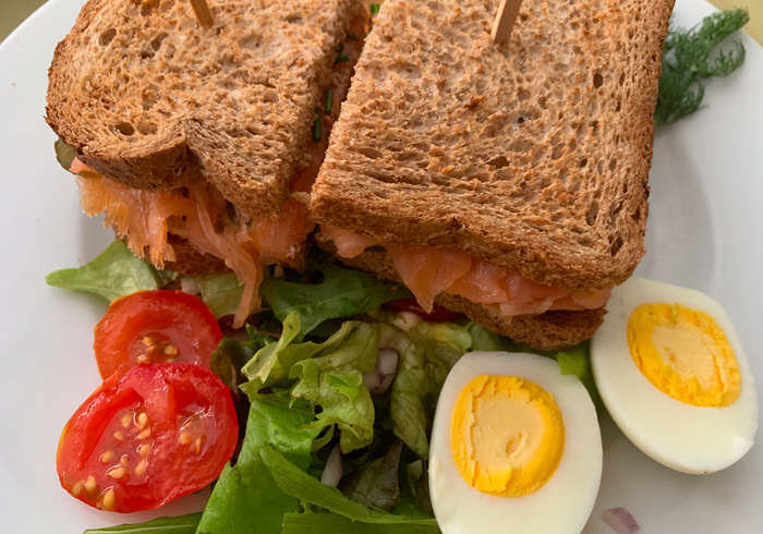 Clubsandwich Gerookte Zalm
