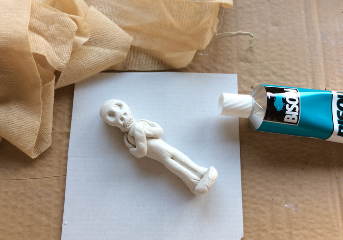 We maken een mummie