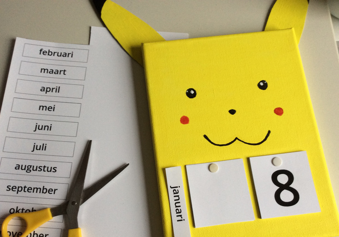 How to make a Pikachu calender