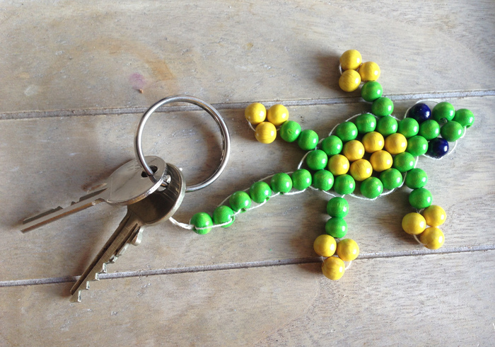 A cool Gecko key ring