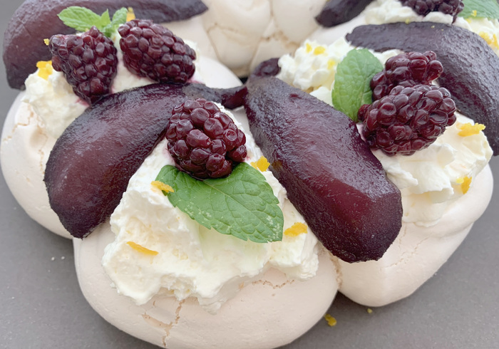 Een Pavlova Kerstkrans