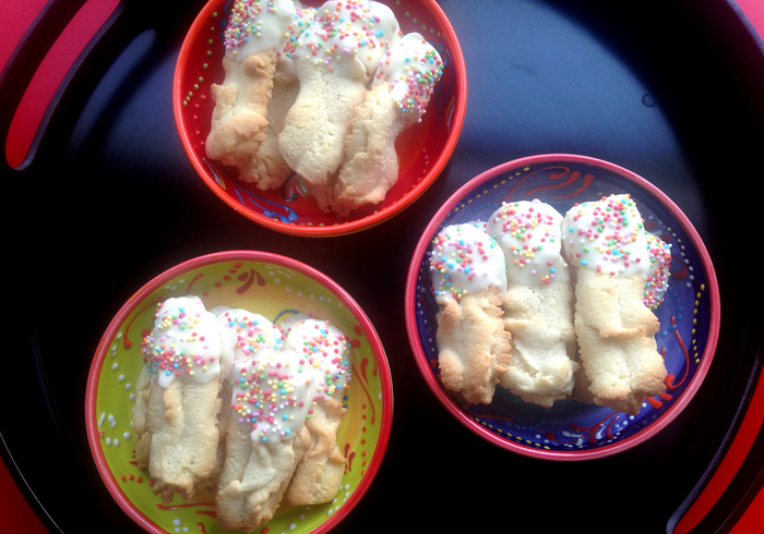 Regenboog-koekjes