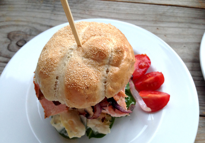 Burgers met zalm van de grill