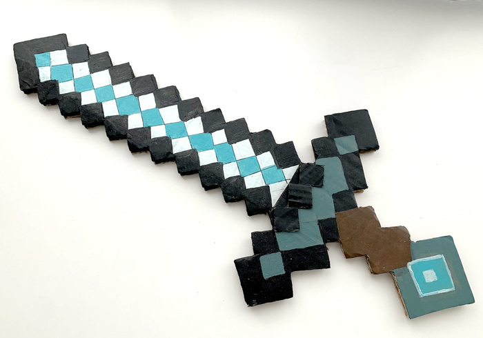 Een Minecraft zwaard