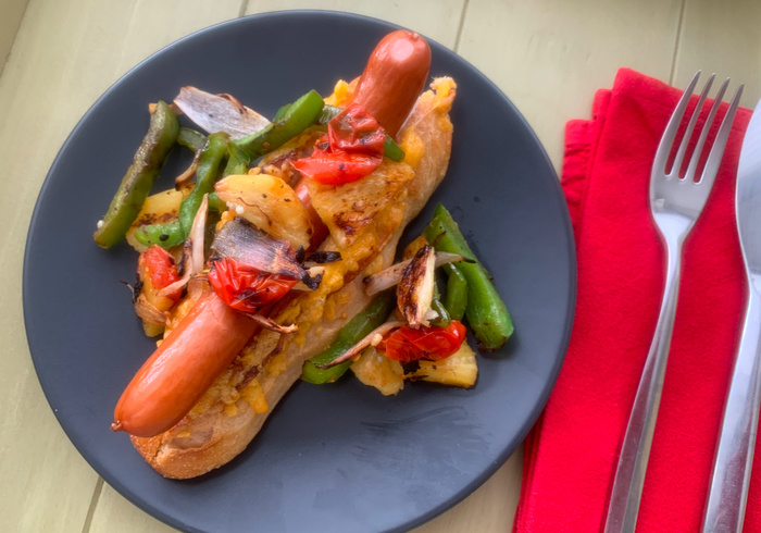 Maak hotdog sliders voor papa