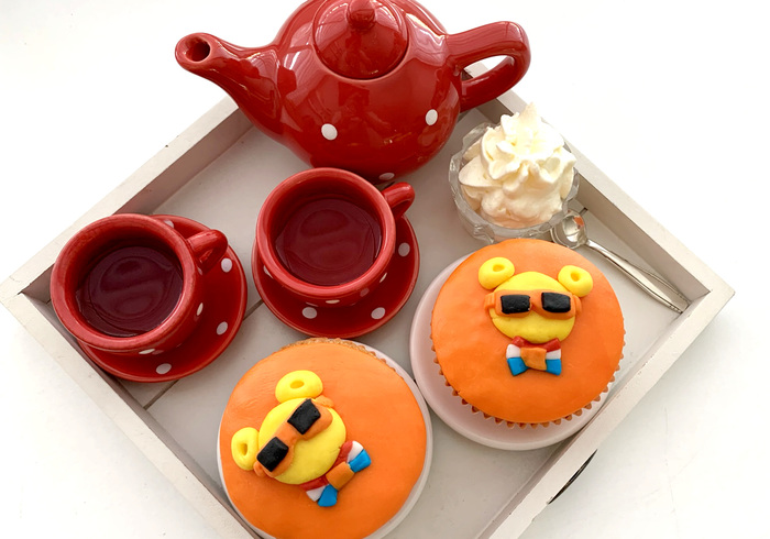 Orange Bear Cupcakes