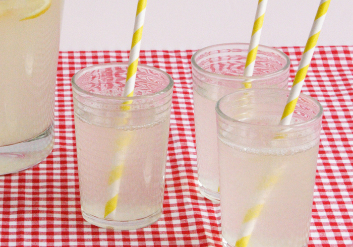 Homemade retro lemonade