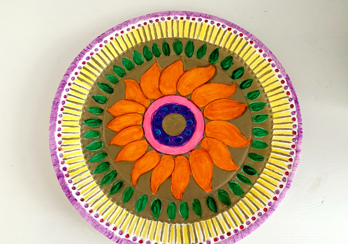 Rangoli tekenen