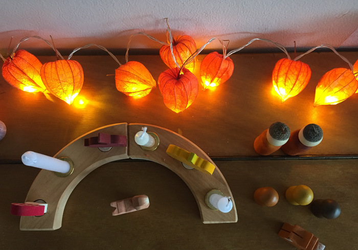 Physalislichtjes voor Thanksgiving