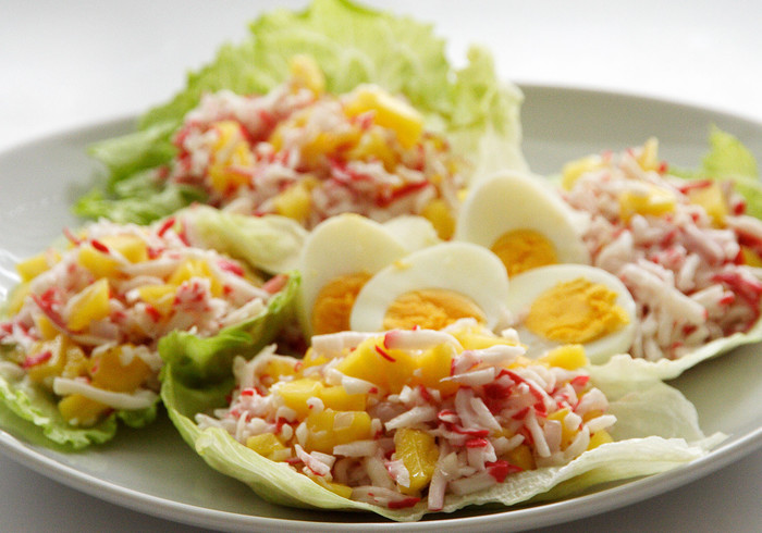 Een Caribische lente-salade 