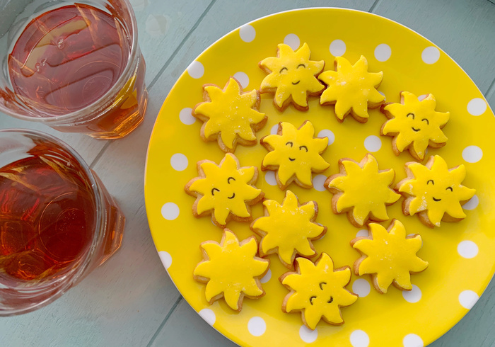 Bake sunny biscuits
