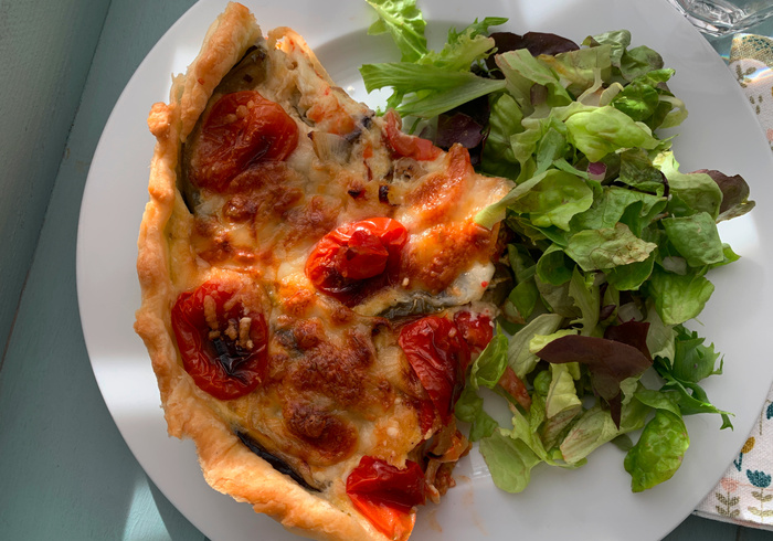 Een vegetarische quiche