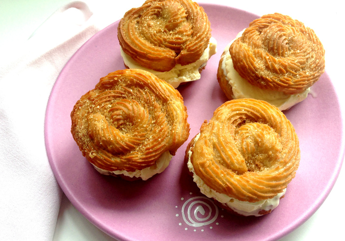 Churros ice cream sandwiches