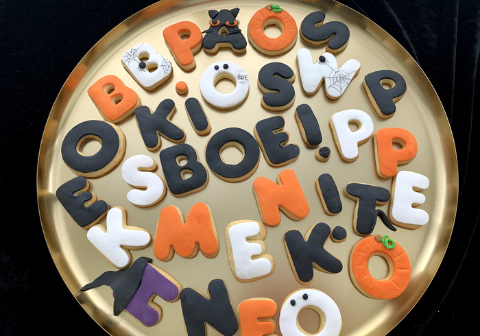 Grappige letterkoekjes