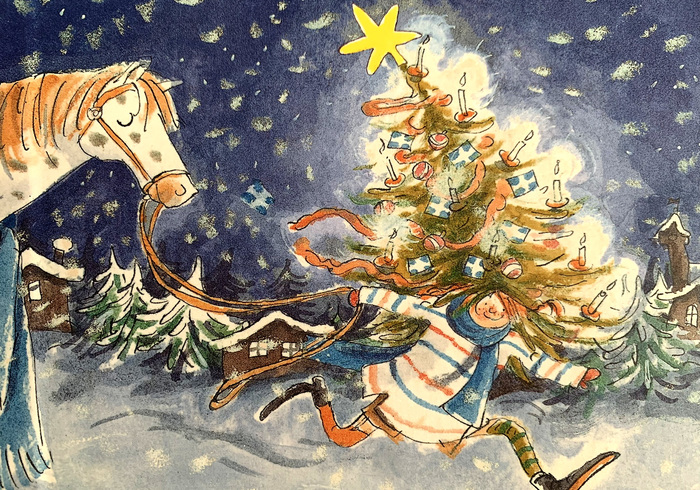 Pippi Langstrumpf feiert Weihnachten