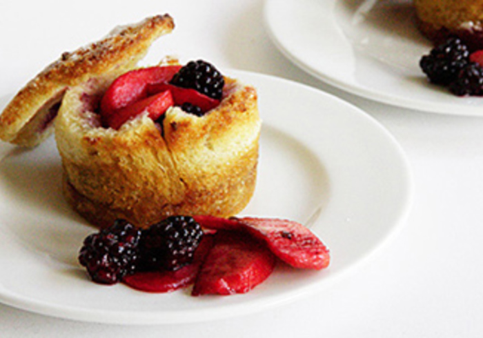Apple-blackberry Charlottes